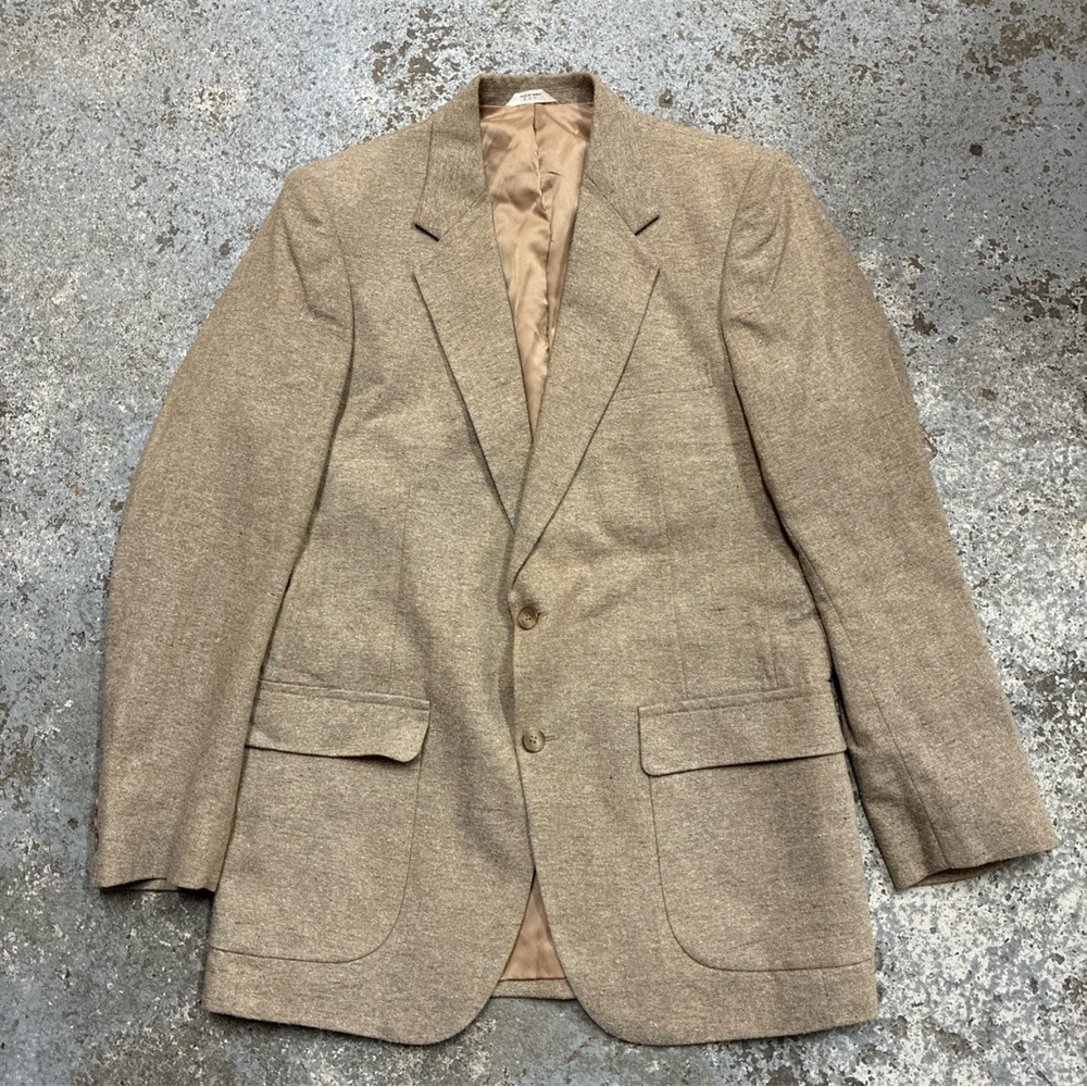 Tan Blazer Jacket Joe Namath vintage sport coat 42L